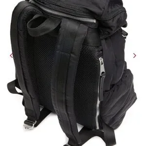 ? DIESEL ? NWT Logos L-Large Backpack, Black Recycled Nylon ? DIESEL ? NWT Logos L-Large Backpack, Black Recycled Nylon main image 3